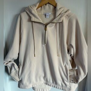 Athleta Off-White Fleece Hoodie